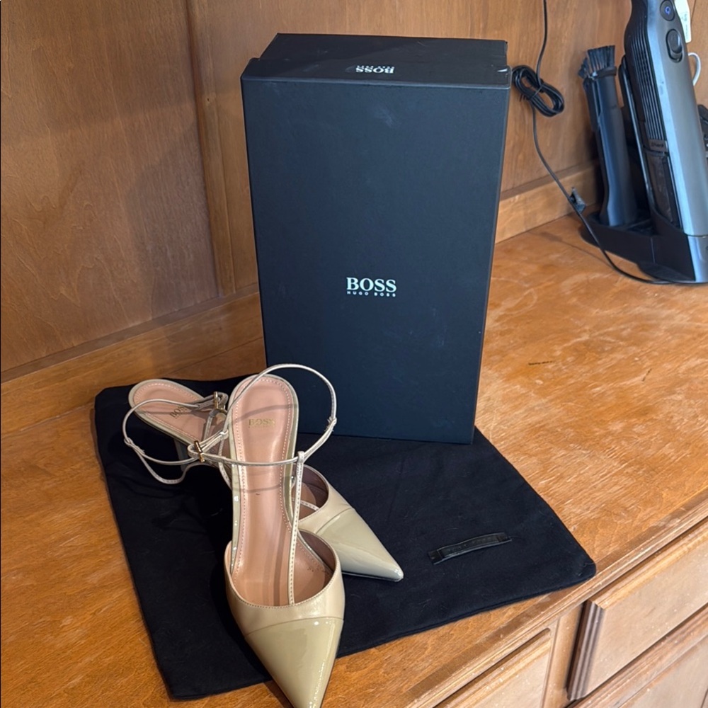 Beige Women's Heels HUGO BOSS 39.5M